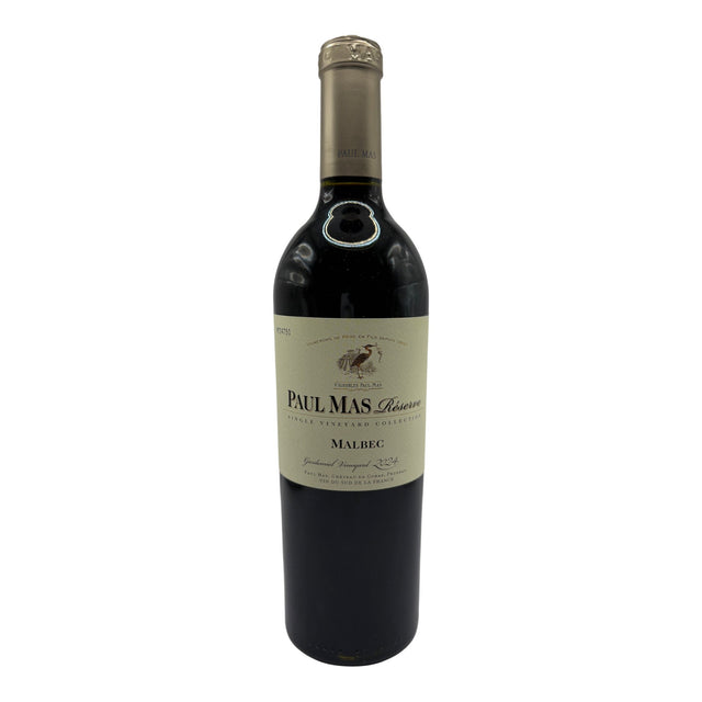 Paul Mas Estate Reserve Malbec 2024 red wine bottle 750mL from France