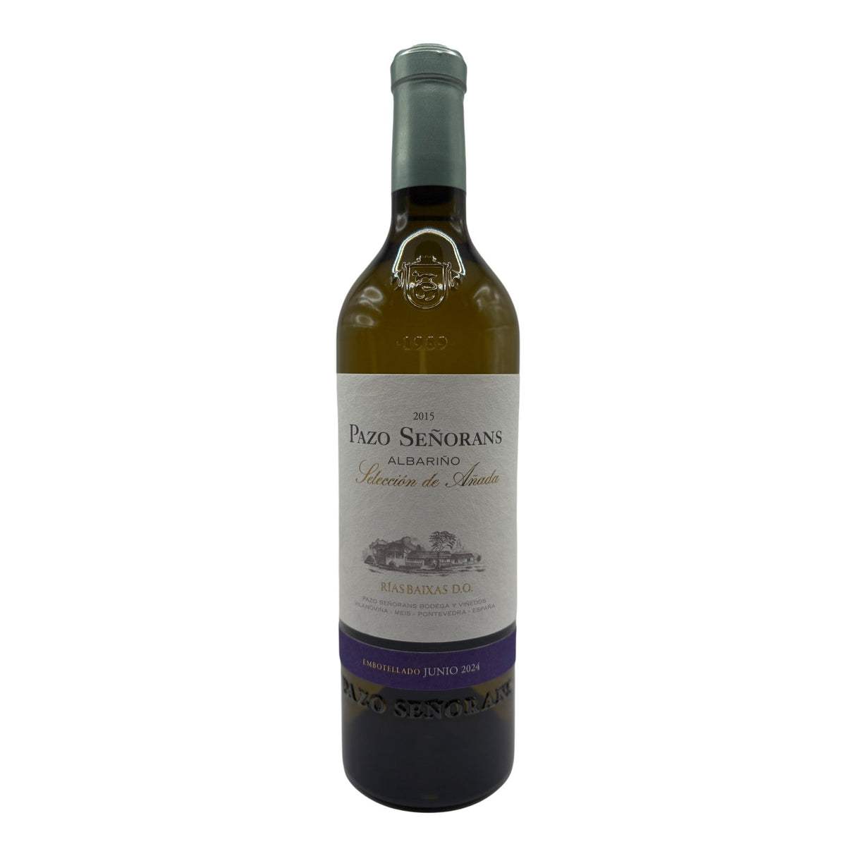 Pazo Senorans Seleccion de Anada Rias Baixas Albarino 2015 white wine bottle 750mL from Spain