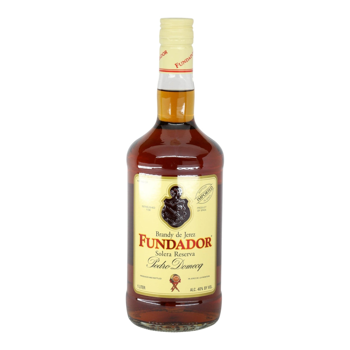 Pedro Domecq Fundador Solera Sherry Brandy 1.0L spanish brandy bottle 1L from Spain