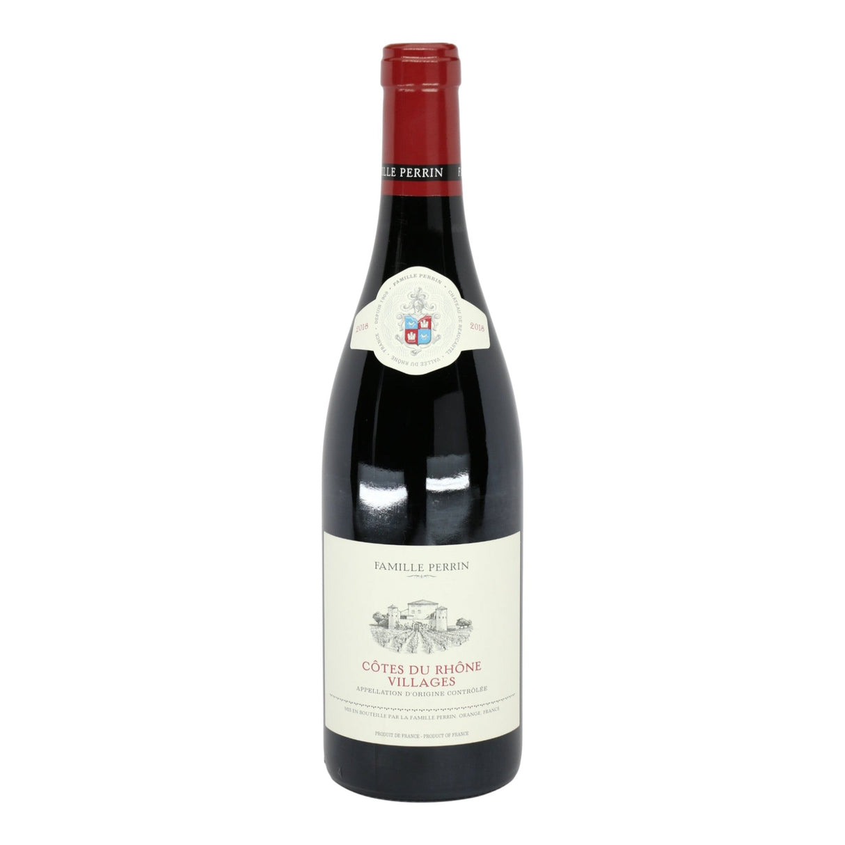 Perrin et Fils Cotes du Rhone-Villages 2020 red wine bottle 750mL from France