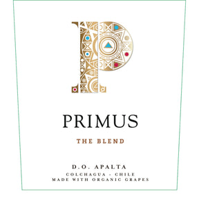 Primus The Blend Apalta 2022 red wine bottle 750mL from Chile
