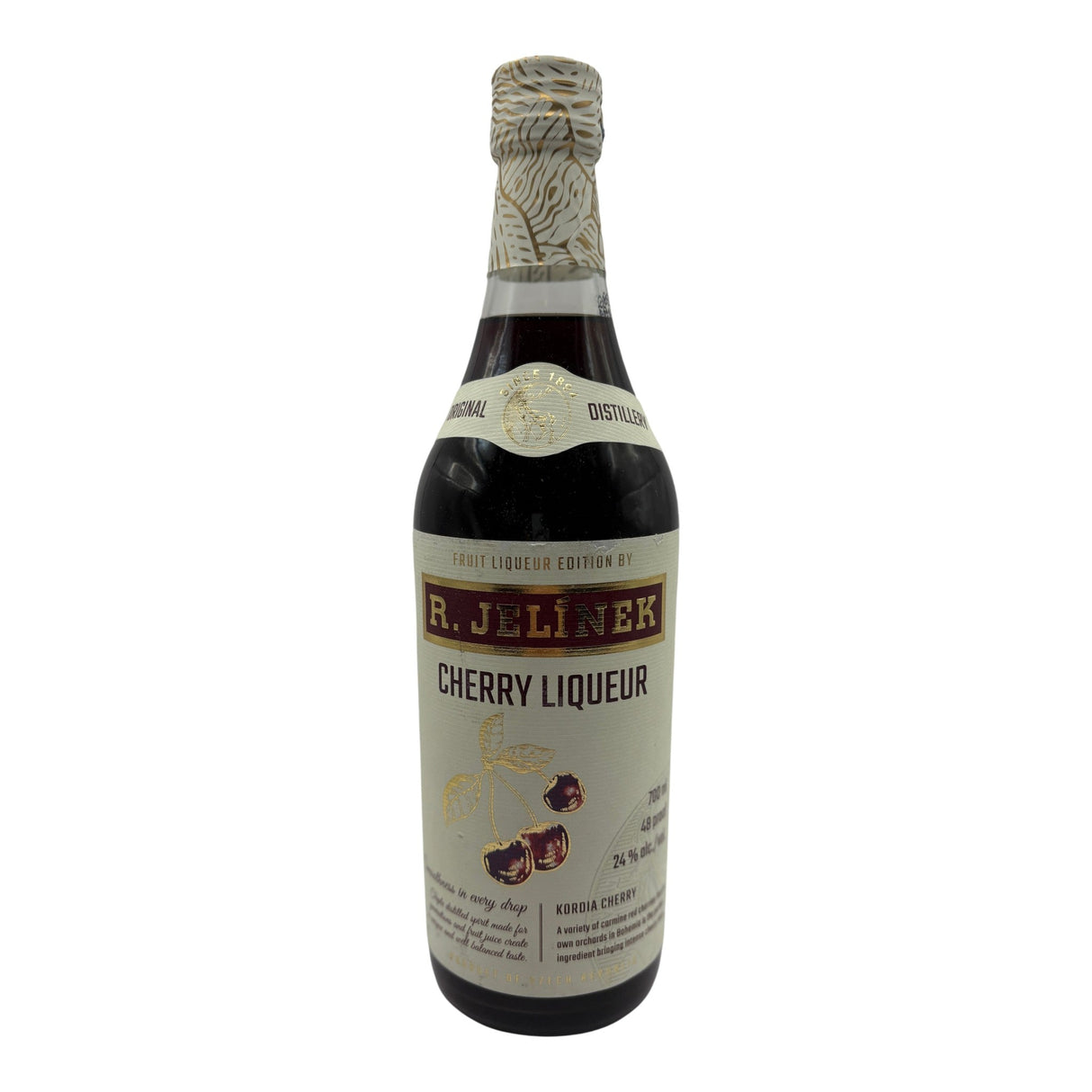R. Jelinek Cherry Liqueur .700L brandy bottle 700ml