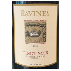 Ravines Wine Cellars Pinot Noir Finger Lakes 2022 red wine bottle 750mL from USA