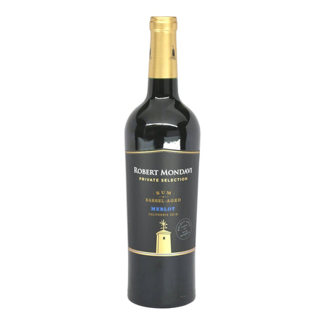 Robert Mondavi Private Sel Rum Barrel-Aged Merlot red wine bottle 750mL from USA