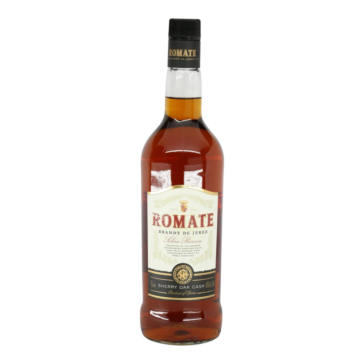 Romate Solera Reserva Brandy 1.0L spanish brandy bottle 1L from Spain