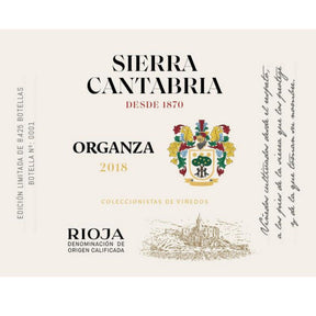 Sierra Cantabria Organza Rioja Blanco 2022 bottle 750mL from Spain