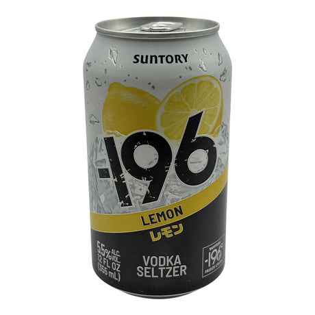 Suntory -196 Lemon Vodka Seltzer CAN 355mL bottle from Canada