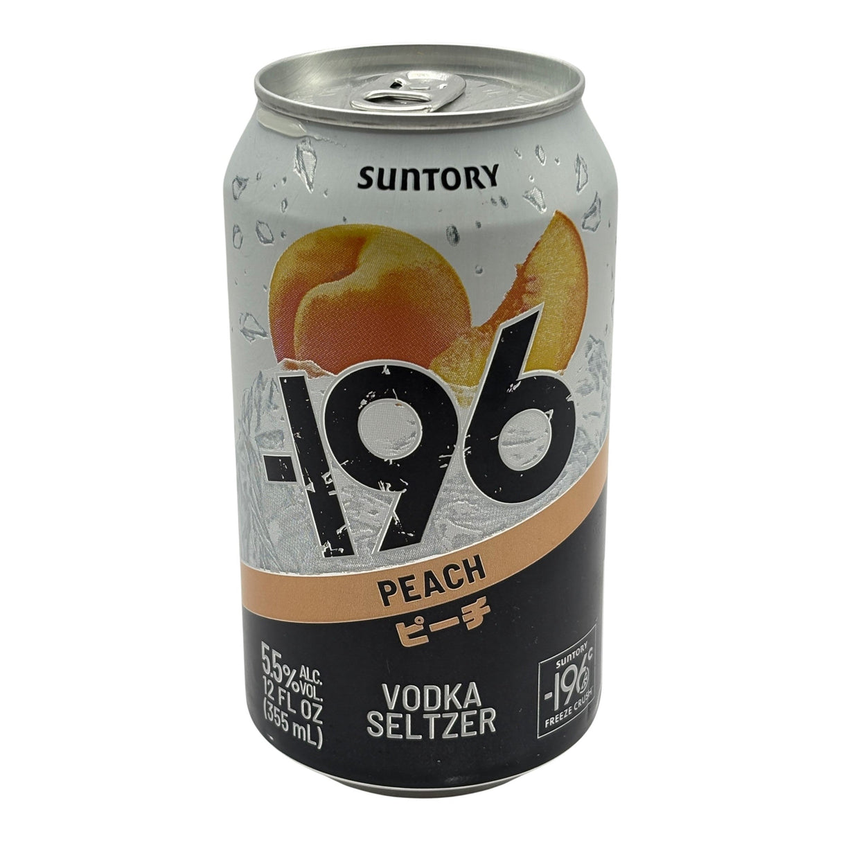 Suntory -196 Peach Vodka Seltzer CAN 355mL bottle from Canada