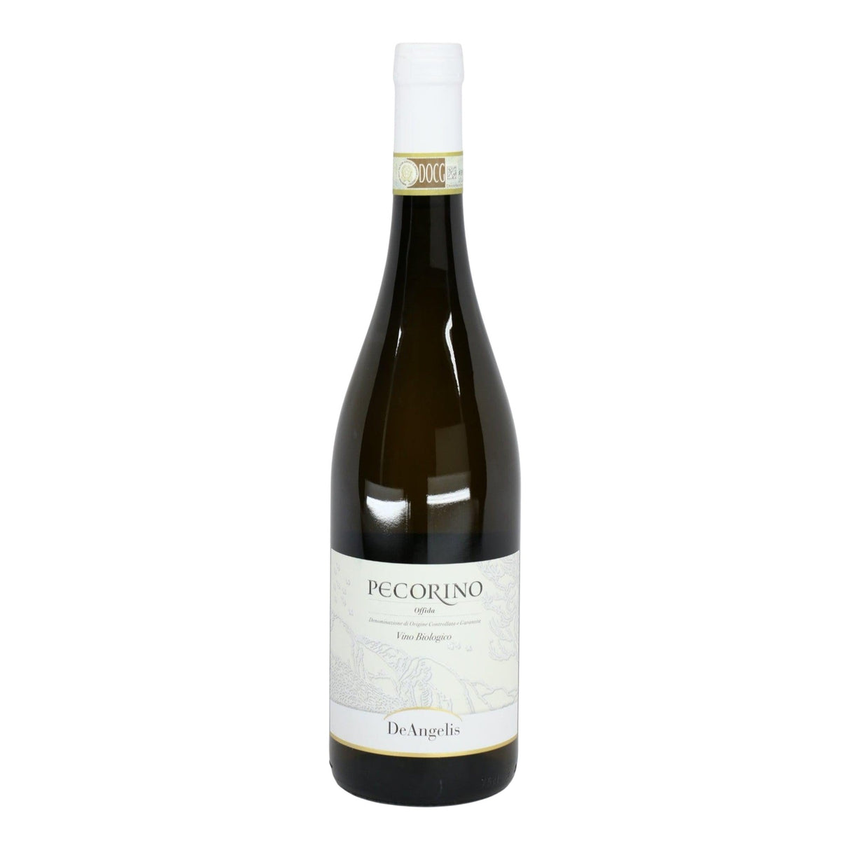 Tenuta De Angelis Pecorino Offida 2023 white wine bottle 750mL from Italy