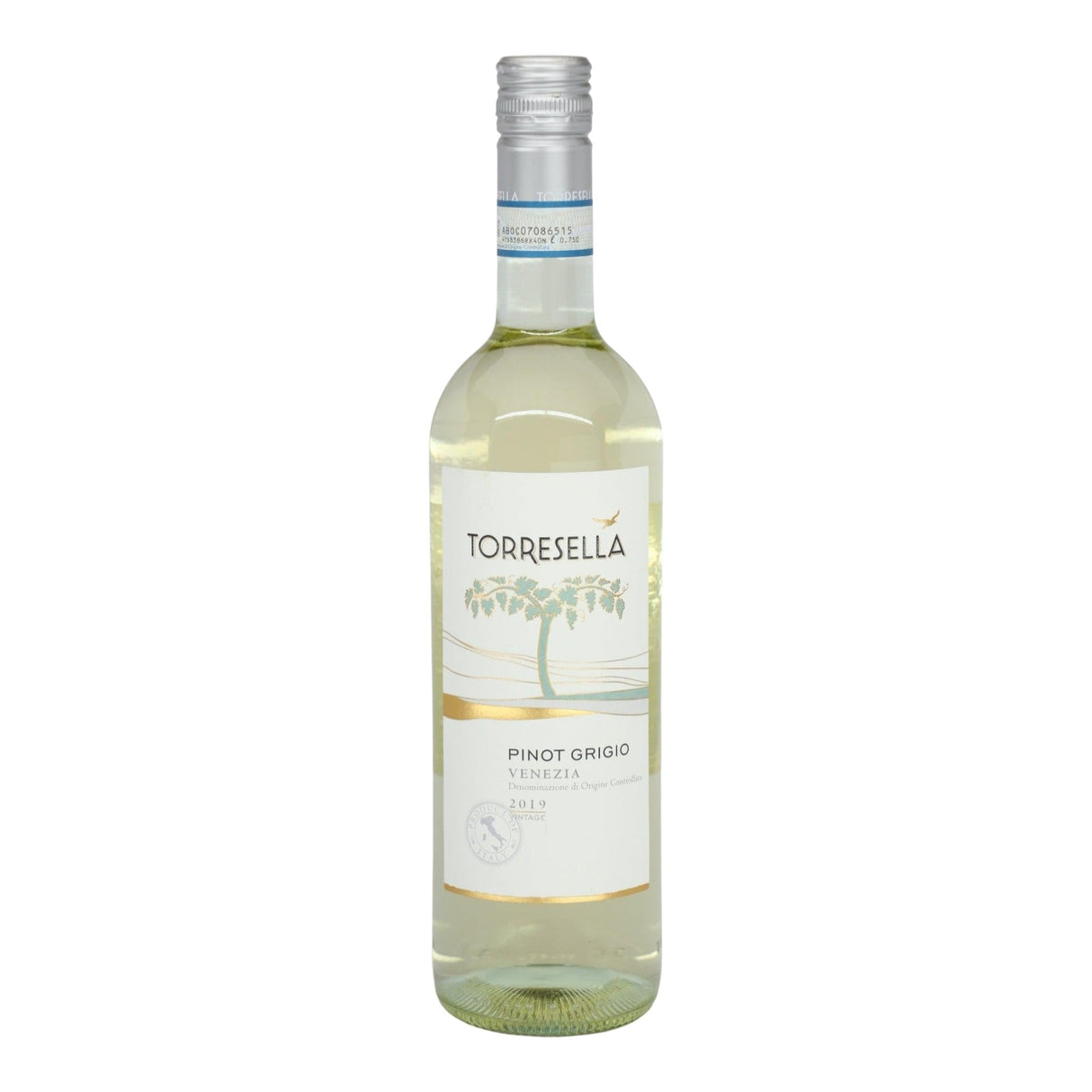 Torresella Pinot Grigio white wine bottle 750mL from Italy