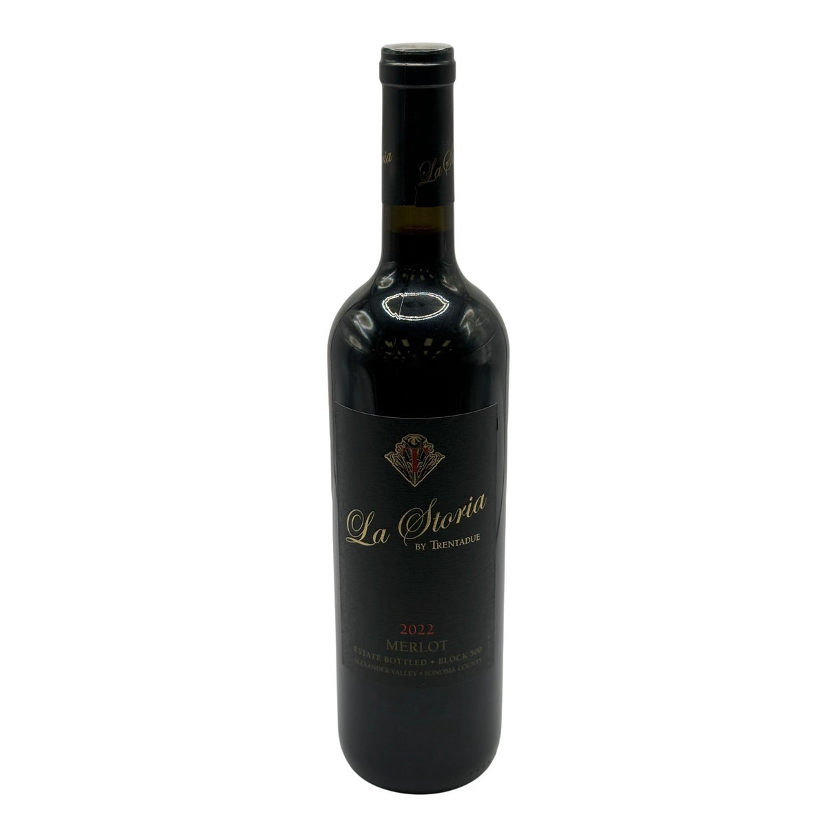 Trentadue La Storia Merlot 2022 red wine bottle 750mL from USA
