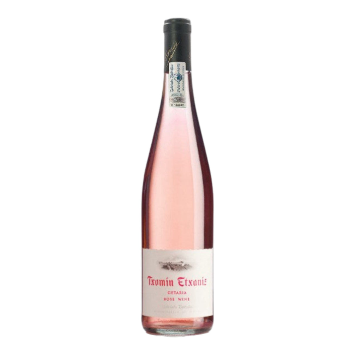 Txomin Etxaniz Getariako Txakolina Rosado 2025 rose wine bottle 750mL from Spain