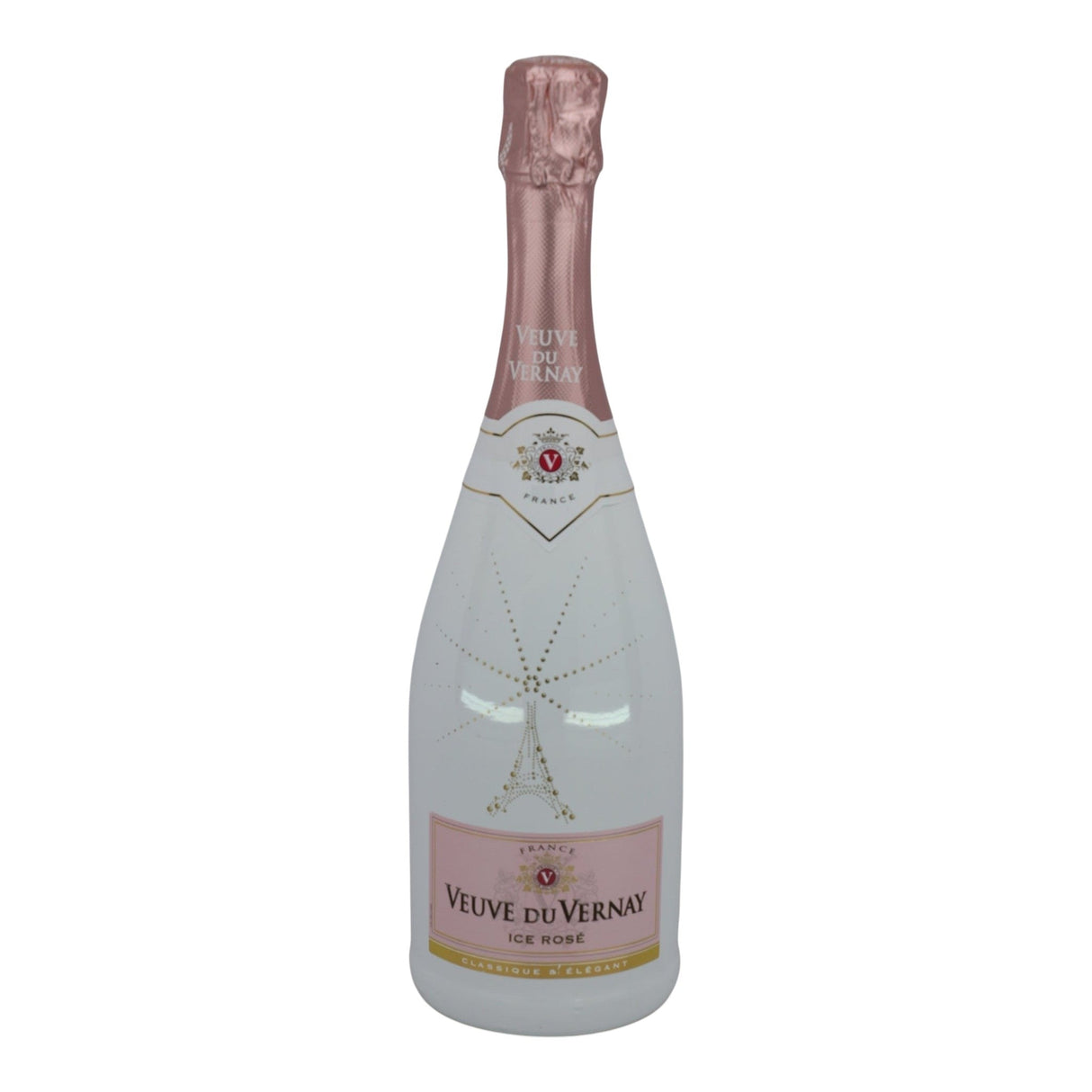 Veuve du Vernay Ice Rose NV sparkling wine bottle 750mL from France