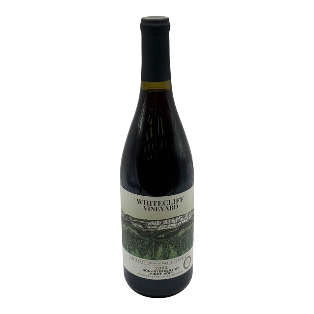 Whitecliff Vineyard Non-Intervention Pinot Noir 2022 red wine bottle 750mL from USA