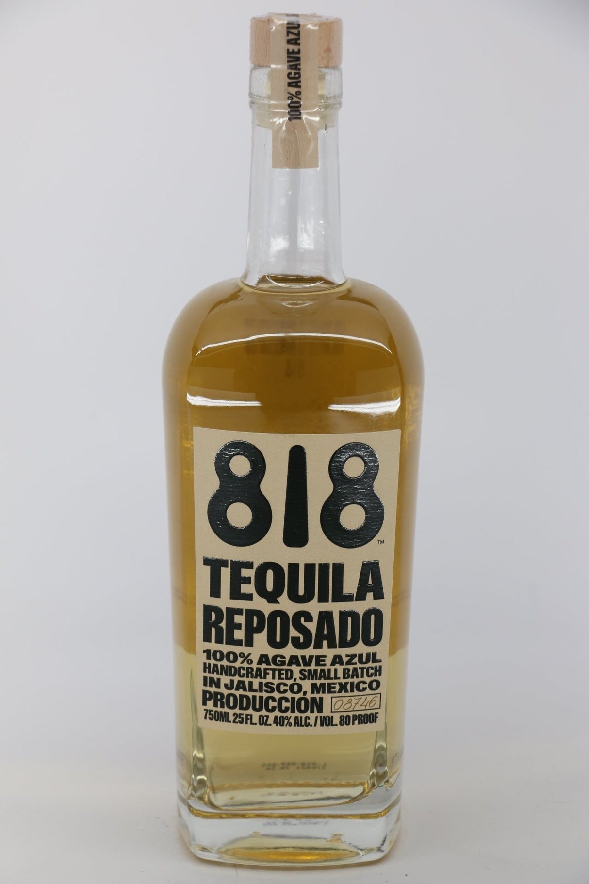 818 Reposado Tequila 750mL bottle from Mexico