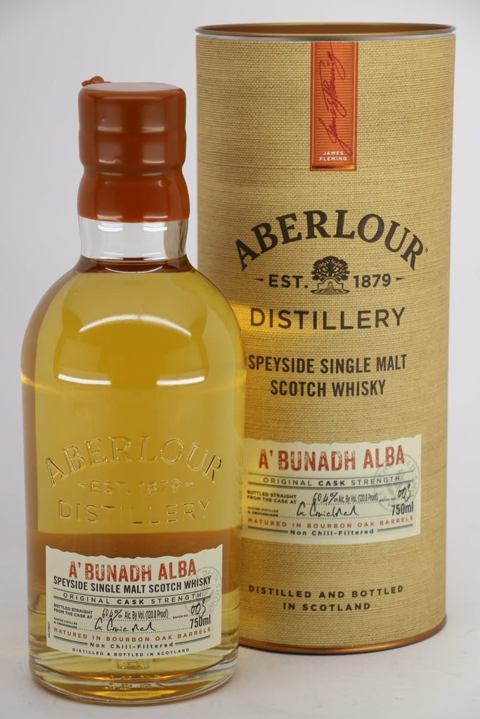 Aberlour aBunadh Alba Cask Strength Single Malt Scotch, Speyside 750mL – PJ  Wine, Inc.