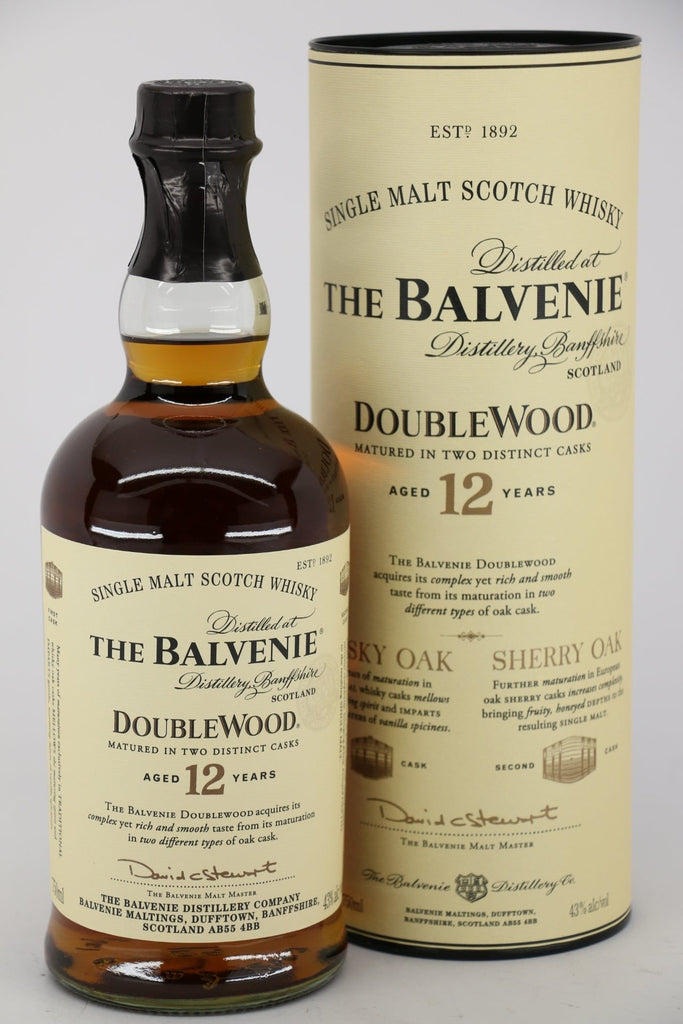 The Balvenie 12 Year Old Doublewood Single Malt Scotch Whisky 750ml