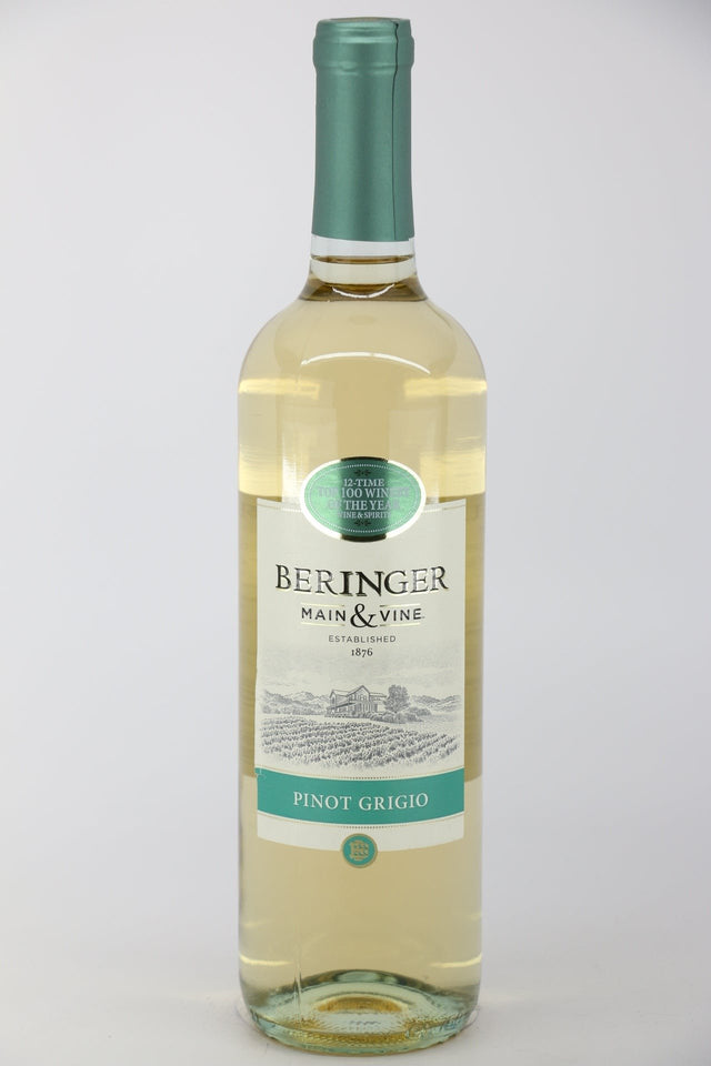 Beringer Pinot Grigio California white wine bottle from USA