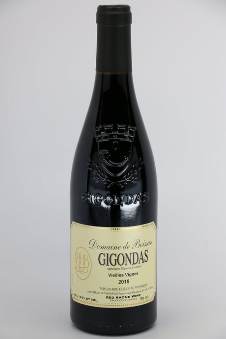 Domaine de Boissan Vieilles Vignes Gigondas 2019 red wine bottle from France
