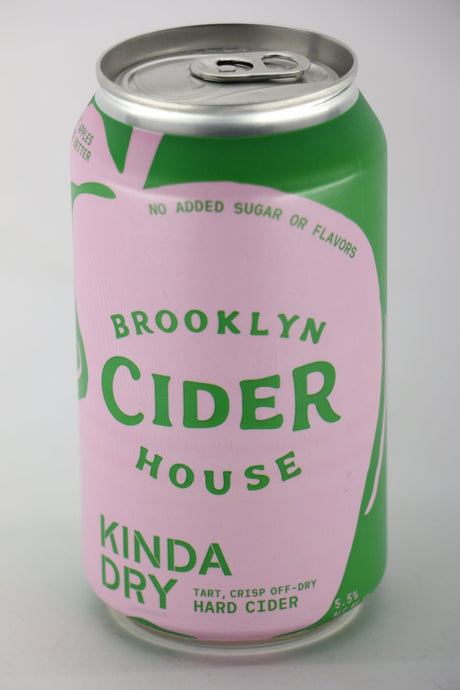 Brooklyn Cider House Kinda Dry Hard Cider CAN 355mL bottle from USA