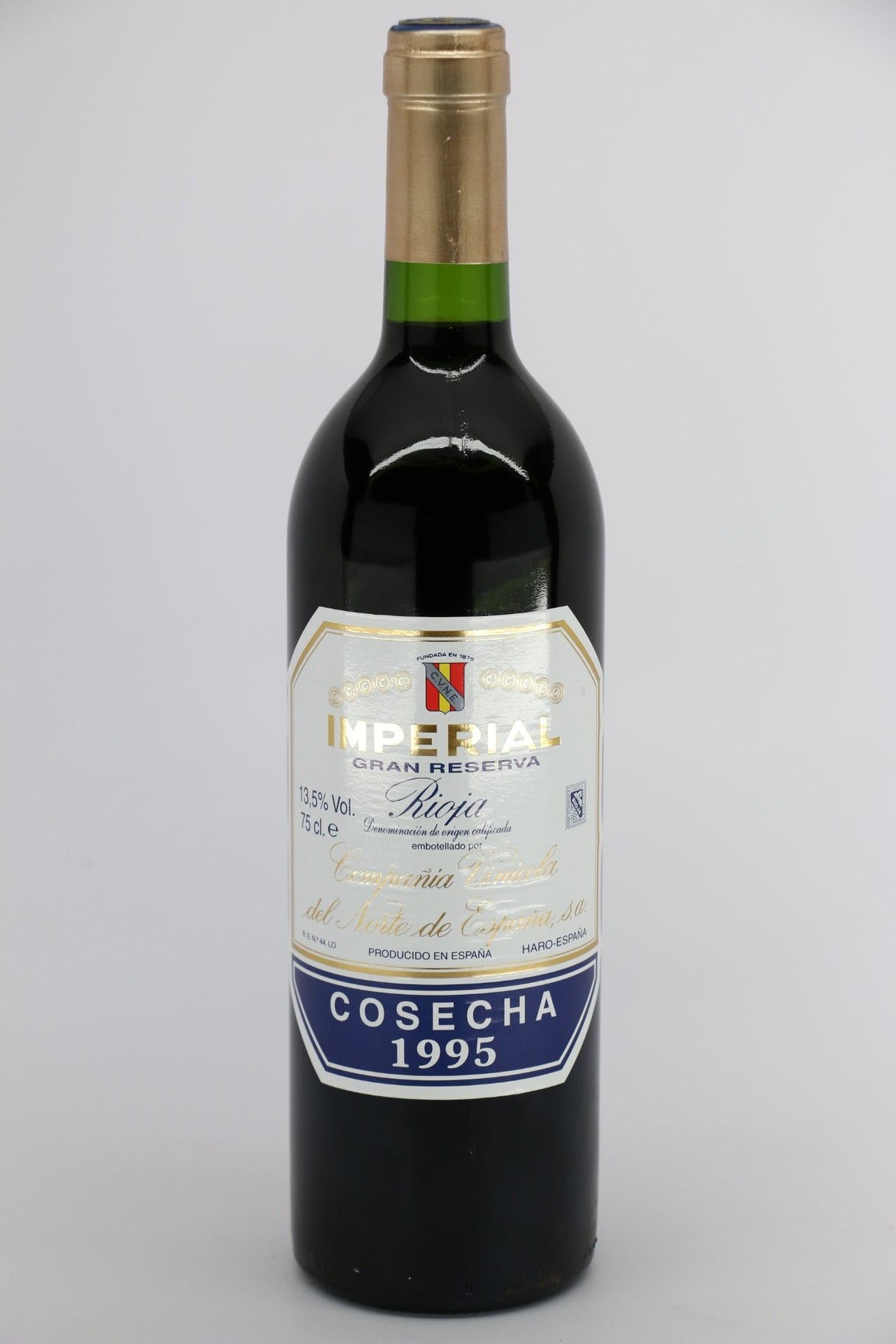 CVNE Imperial Gran Reserva Rioja 1995 red wine bottle 750mL from Spain