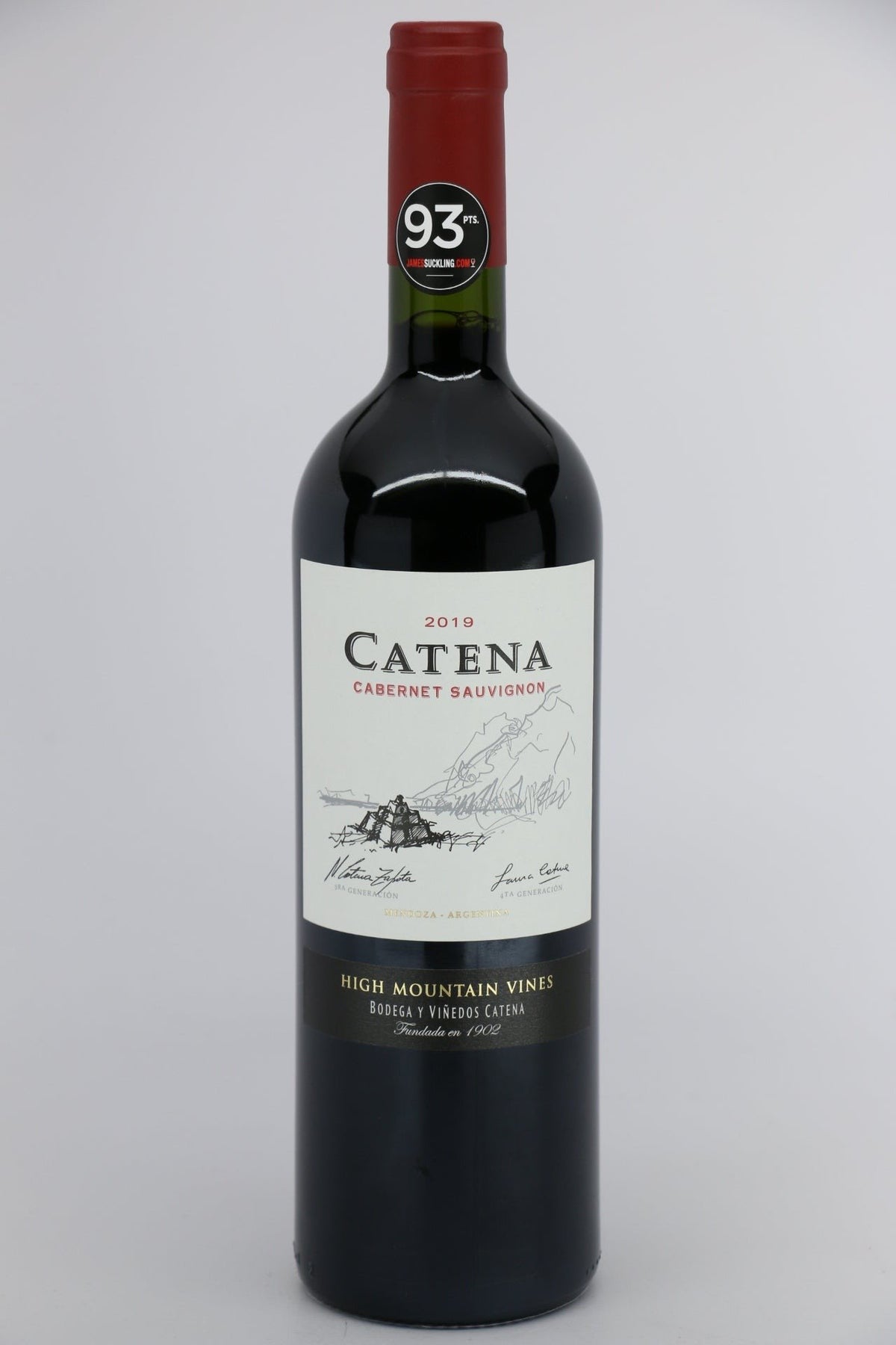Catena Mendoza Cabernet Sauvignon 2021 red wine bottle 750mL from Argentina