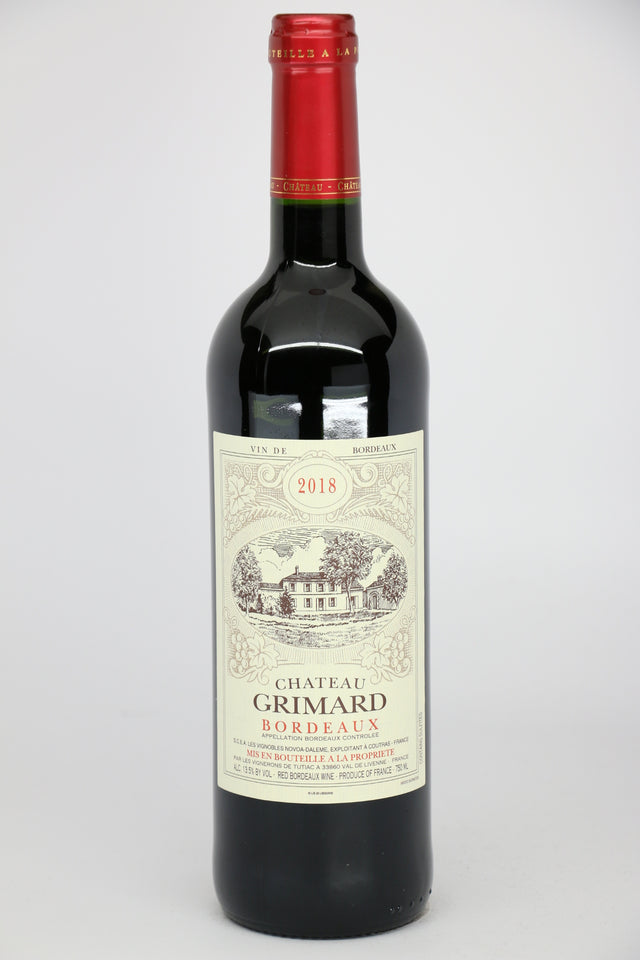 Chateau Grimard Bordeaux AC 2019 red wine bottle 750mL from France