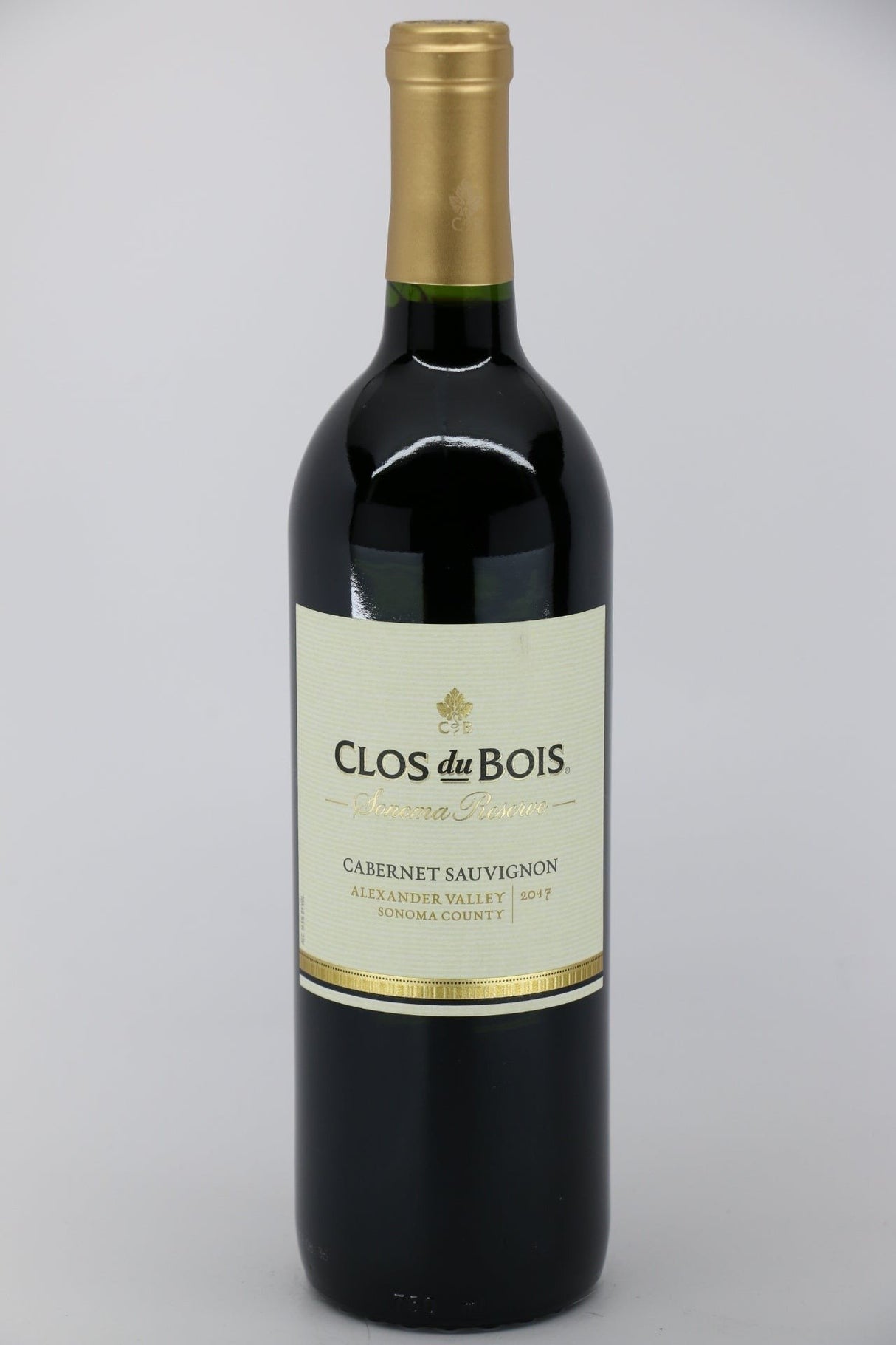 Clos du Bois Sonoma Reserve Cabernet Sauvignon 2021 red wine bottle 750mL from USA