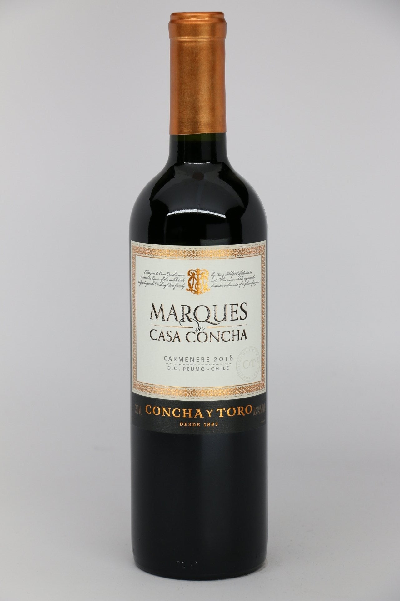 Concha y Toro Marques de Casa Concha Maipo Valley Carmenere 2023 red wine bottle 750mL from Chile