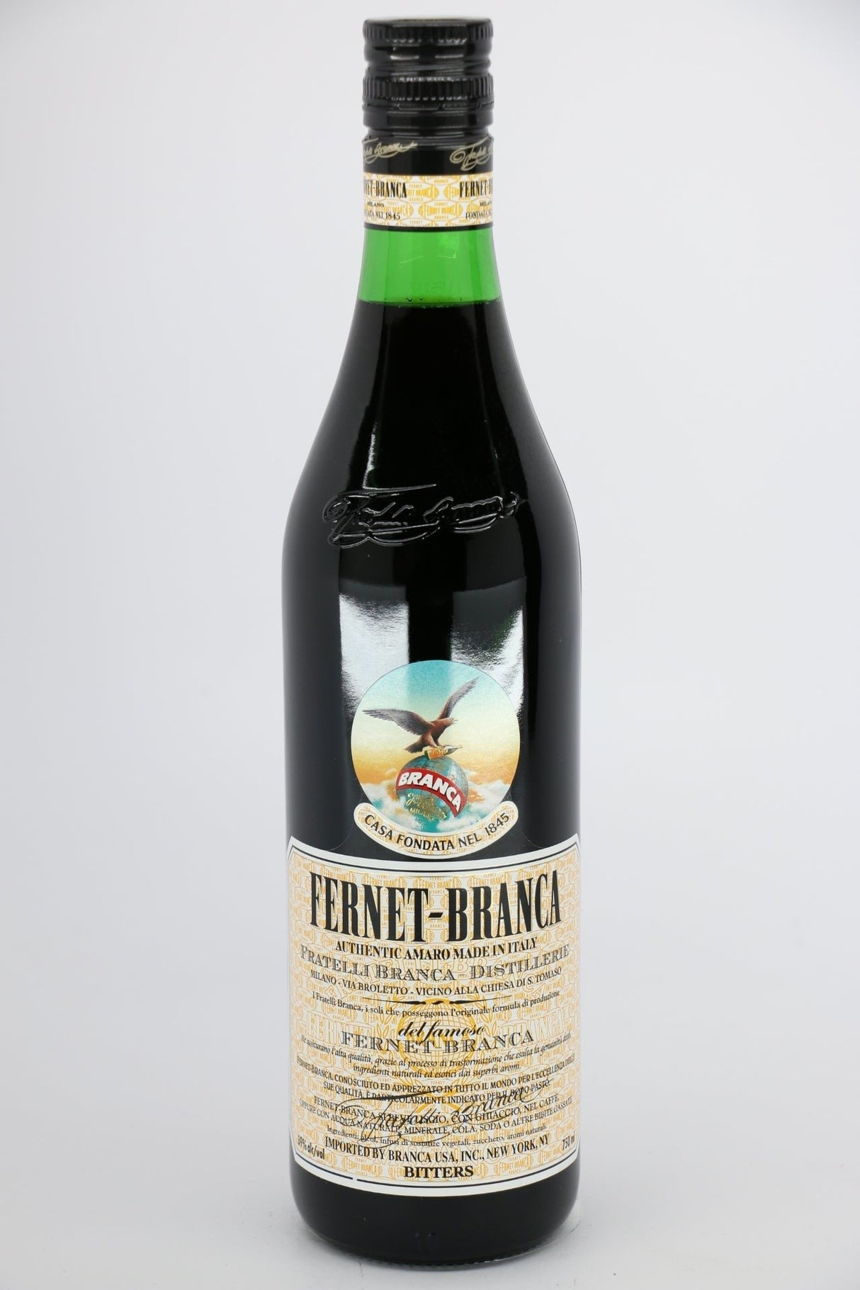 Fernet Branca Bitters Amaro 750mL bottle from Italy