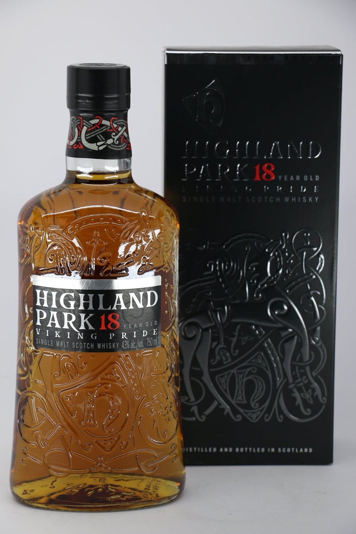 Highland Park 18 Year Single Malt Scotch Whiskey Orkney 750mL bottle from Scotland