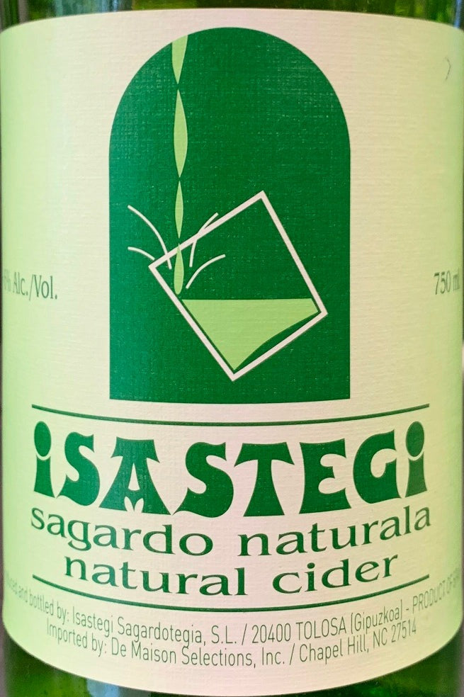 Isastegi Sagardo Cider 2023 hard cider bottle 750mL from Spain