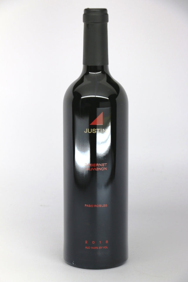 Justin Paso Robles Cabernet Sauvignon 2021 red wine bottle 750mL from USA