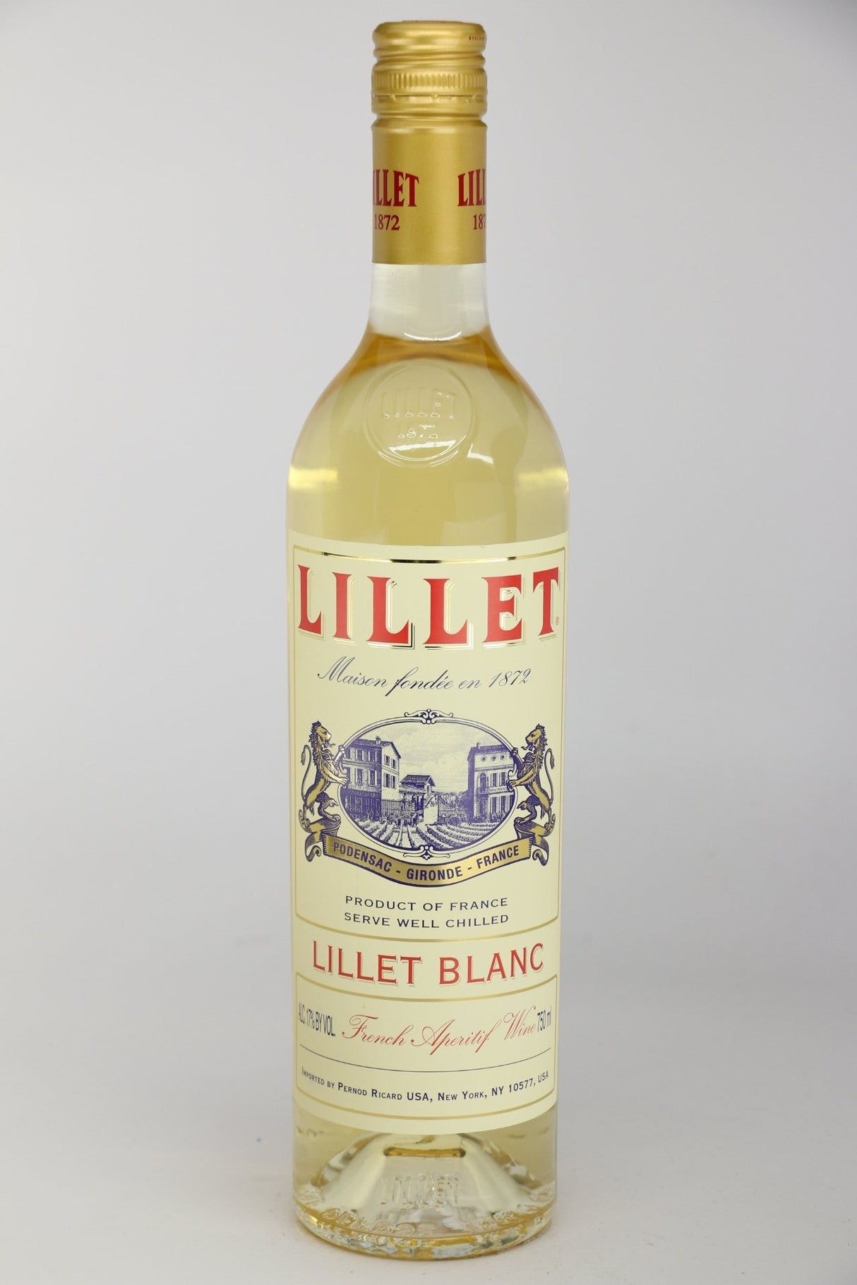Lillet White Aperitif 750mL bottle from France
