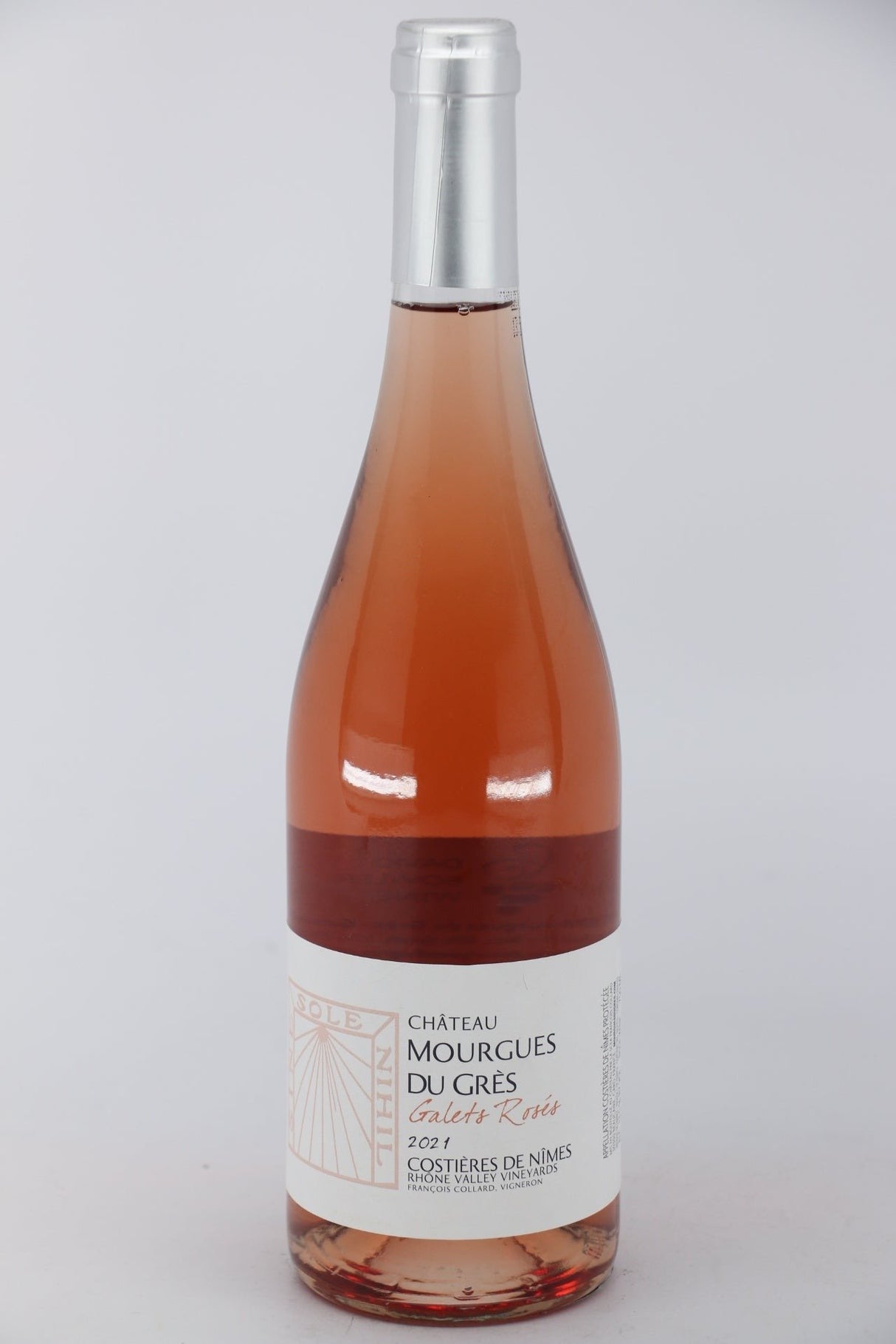 Chateau Mourgues Du Gres Costieres de Nimes Galets Rose 2023 bottle 750mL from France