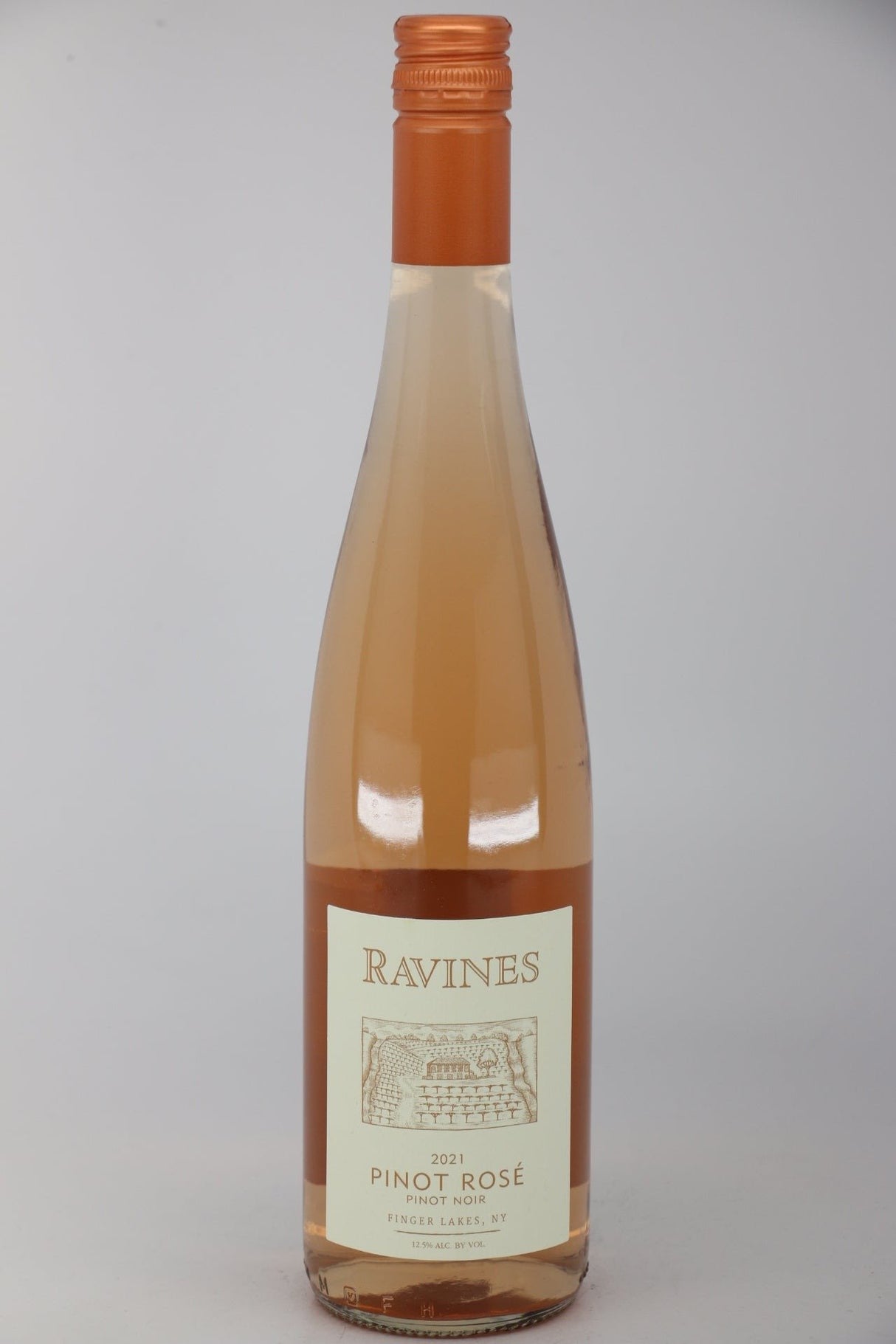Ravines Wines Cellar Dry Pinot Rose Finger Lakes 2024 bottle 750mL from USA