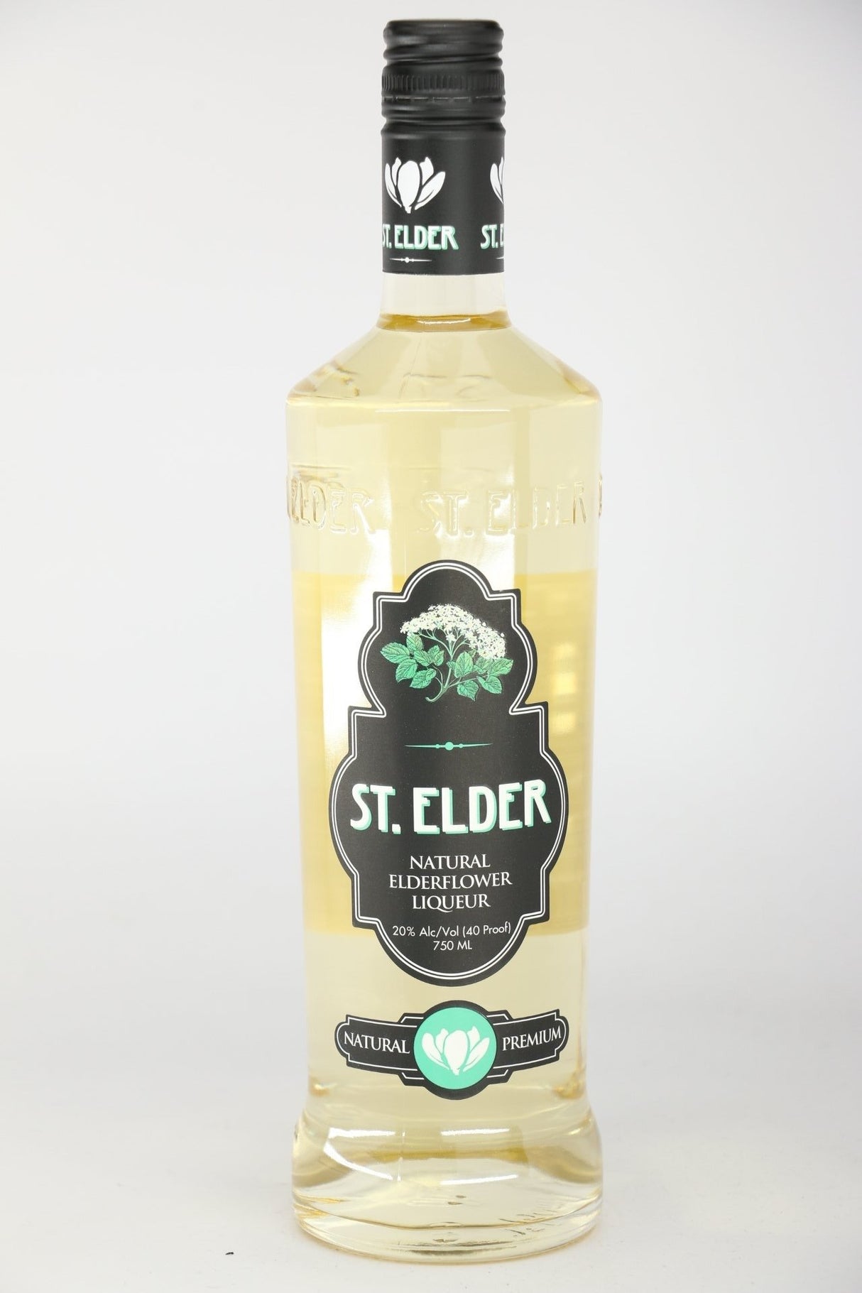 St. Elder Natural Elderflower 750mL fruit liqueur bottle