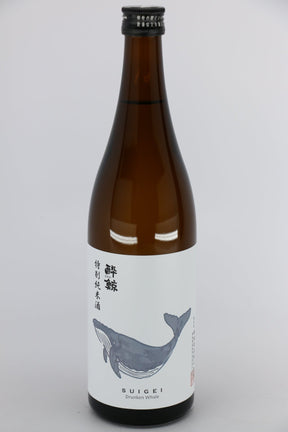Suigei Shuzo Tokubetsu Junmai Drunken Whale Sake 720mL bottle from Japan