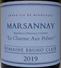 Domaine Bruno Clair La Charme Aux Pretres Marsannay Rouge 2019 bottle from France