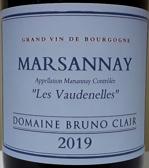 Domaine Bruno Clair Les Vaudenelles Marsannay Rouge 2019 bottle 750mL from France
