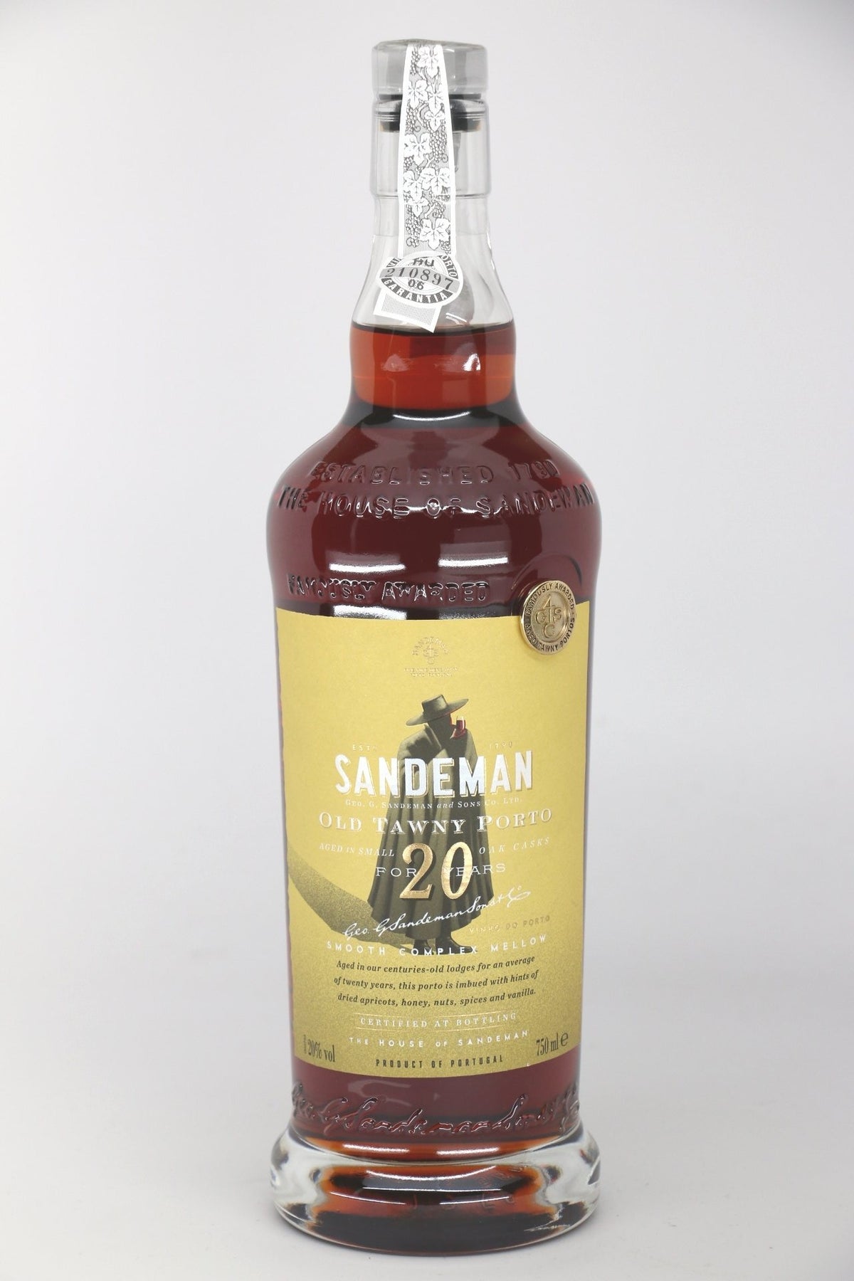 Sandemans Tawny Port 20 Year bottle 750mL from Portugal